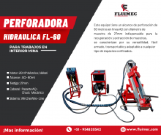 Perforadora FL-60 para exterior e interior de mina 